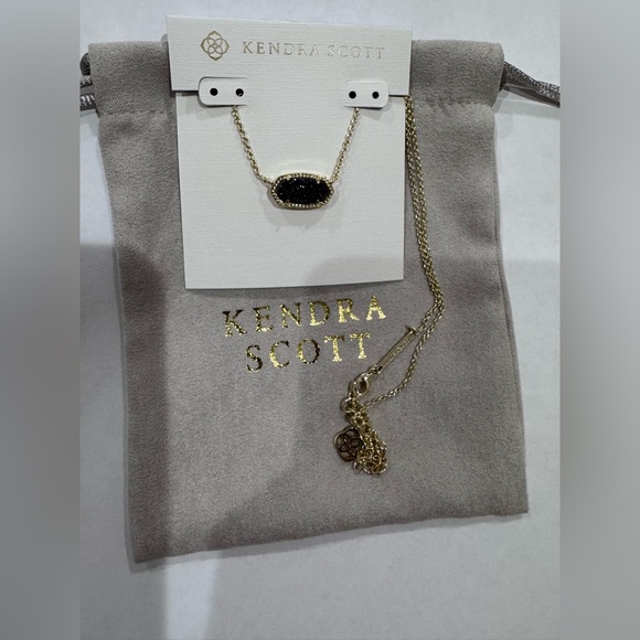 Kendra Scott Jewelry - Kendra Scott Purple Druzy Stone Necklace with Gold Chain